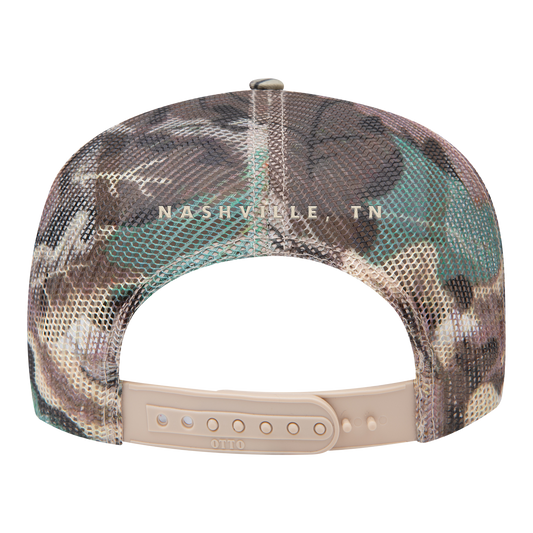 Bucking Bronco Camo Patch Hat