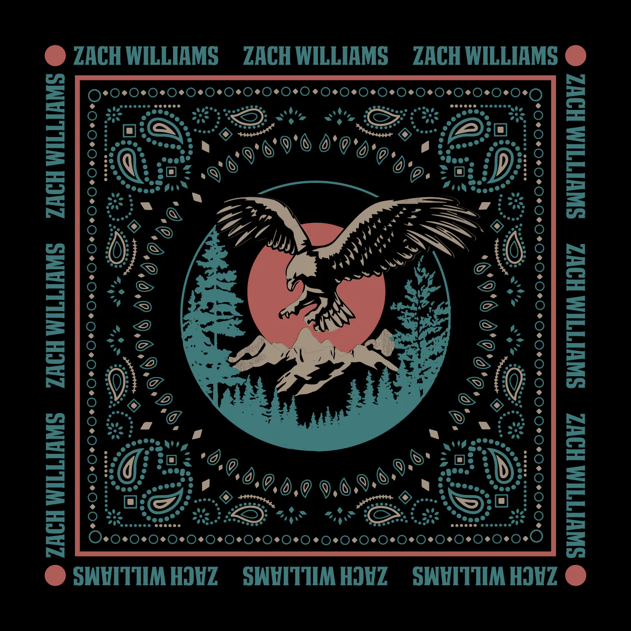 Zach Williams Eagle Tour Bandanna