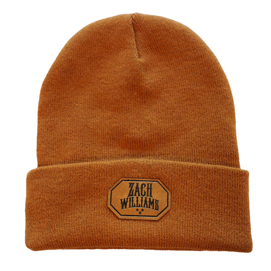 Zach Williams Leather Patch Beanie