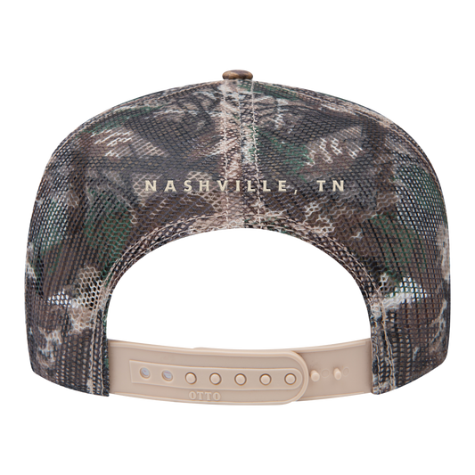 Bucking Bronco Camo Patch Hat