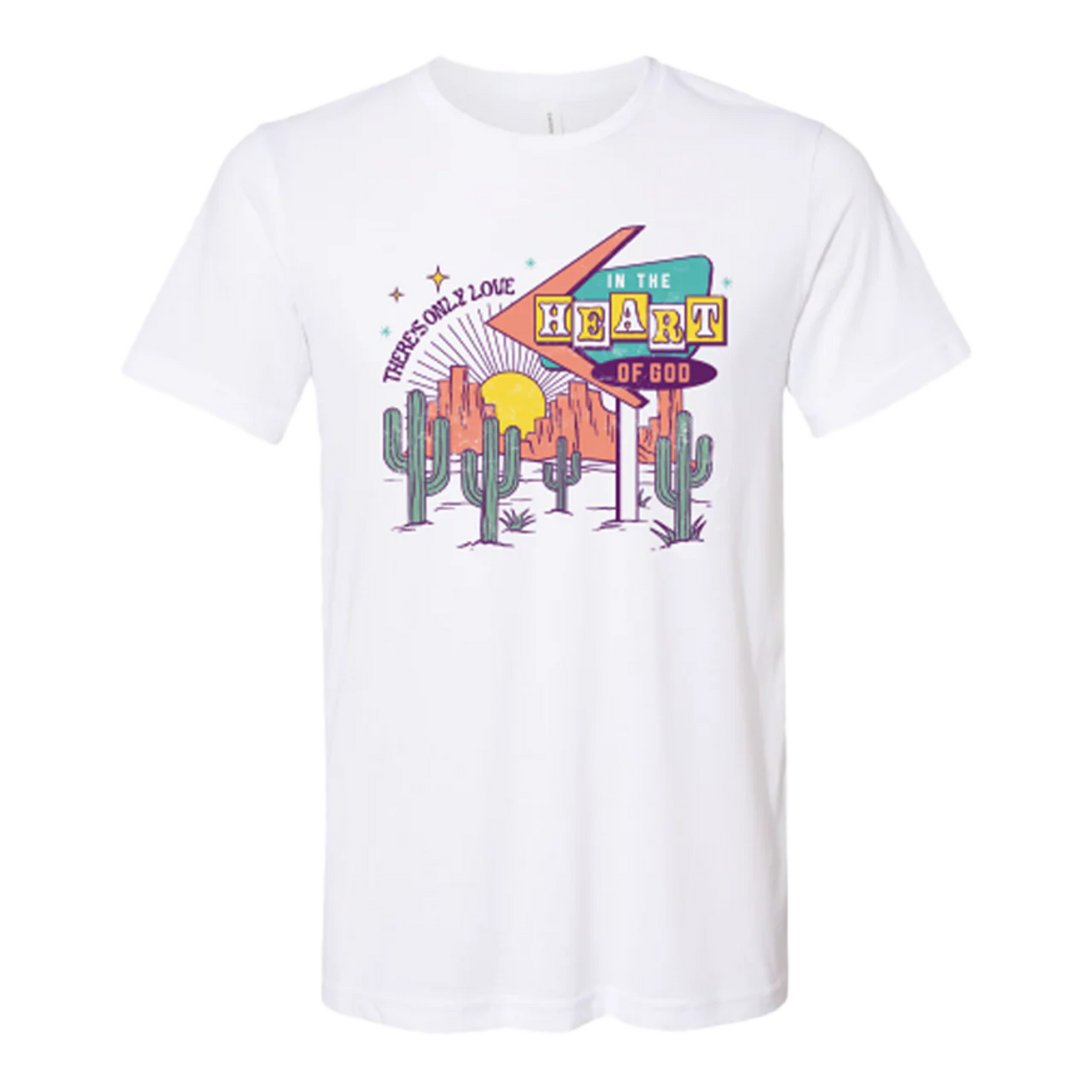 Heart of God Vintage White Tee