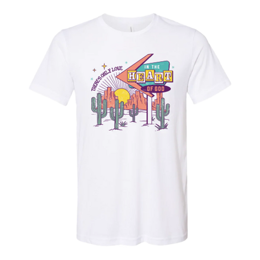 Heart of God Vintage White Tee